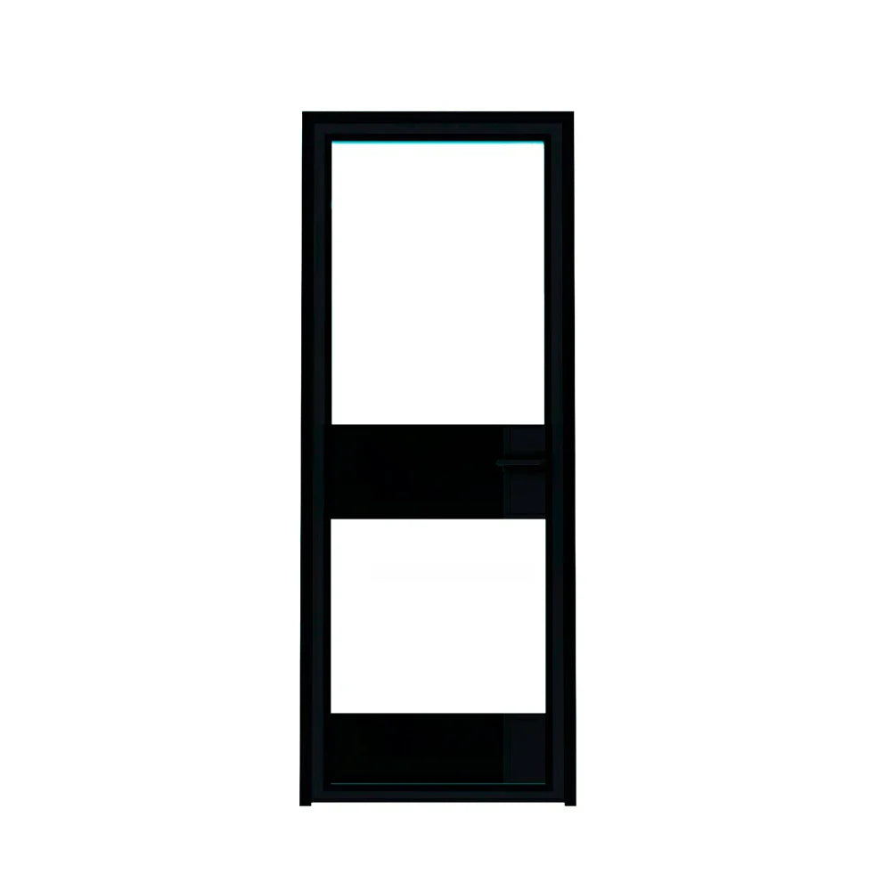 2 Lite Interior Steel Door w/ Kickboard