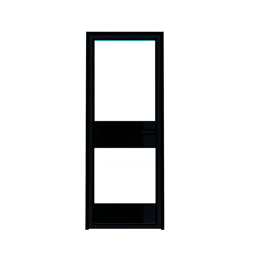 2 Lite Interior Steel Door w/ Kickboard - AlpadaDoors - Interior single swing door