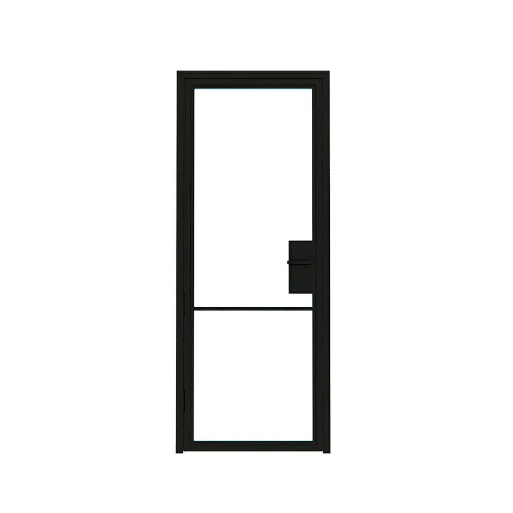 2 Lite Interior Steel French Door - AlpadaDoors - Interior single swing door