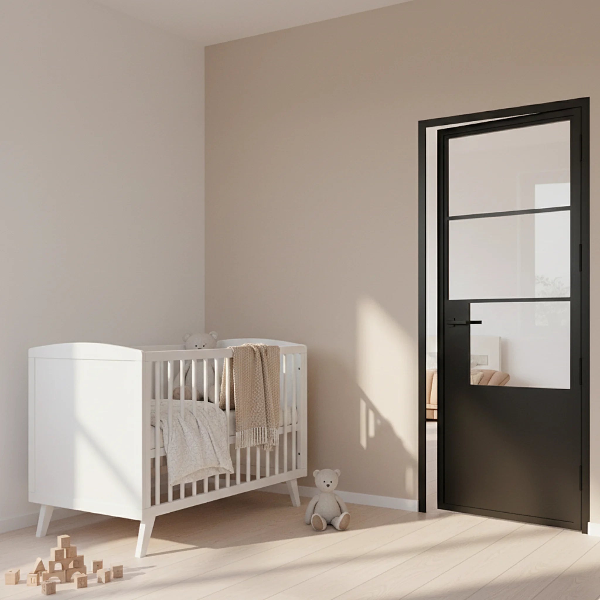 3 Lite Interior Steel Door Weightline - Alpada Doors