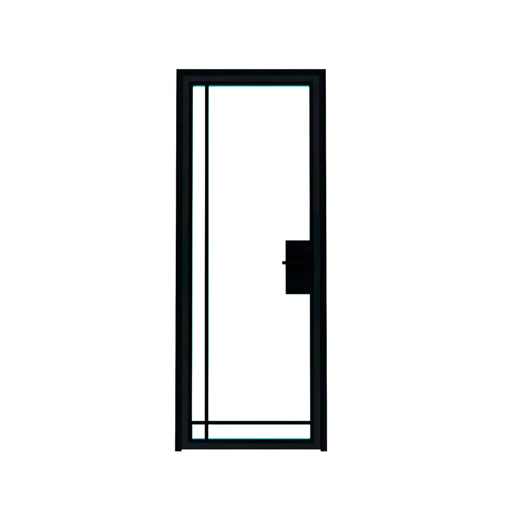 4 Lite Interior Steel Door – Bottom Outward - AlpadaDoors - Interior single swing door