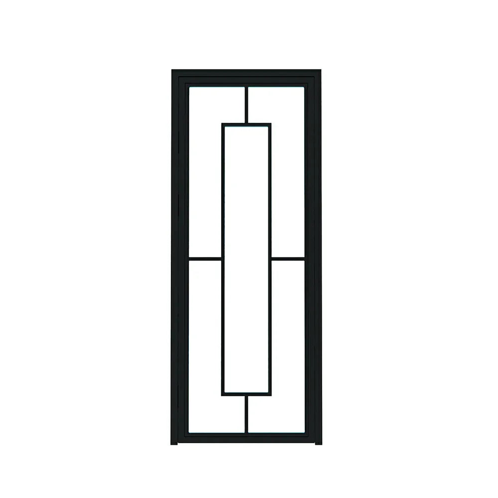 5 Lite Interior Steel Door Modern Style