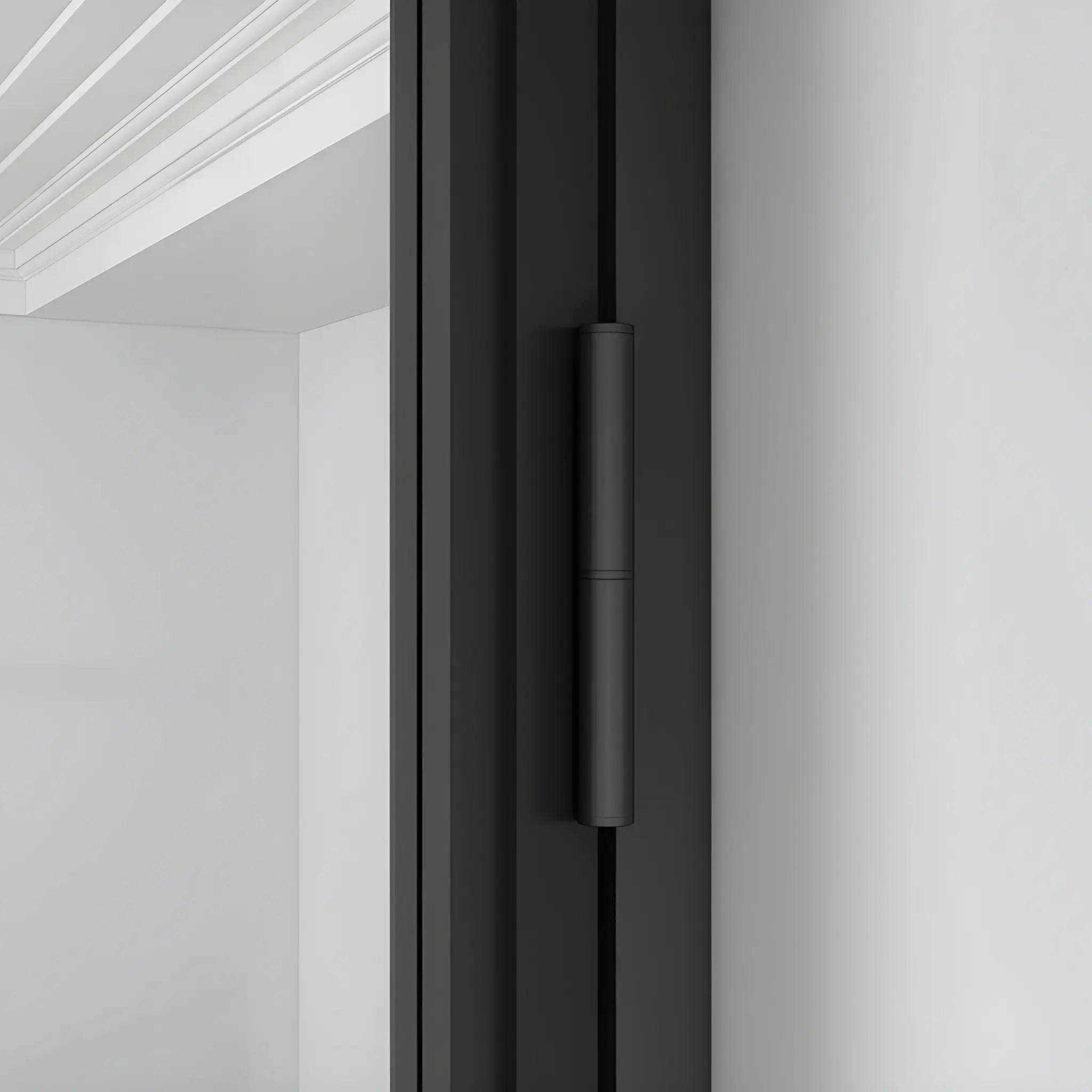 5 Lite Interior Steel French Door Frosted Glass - AlpadaDoors - Interior single swing door