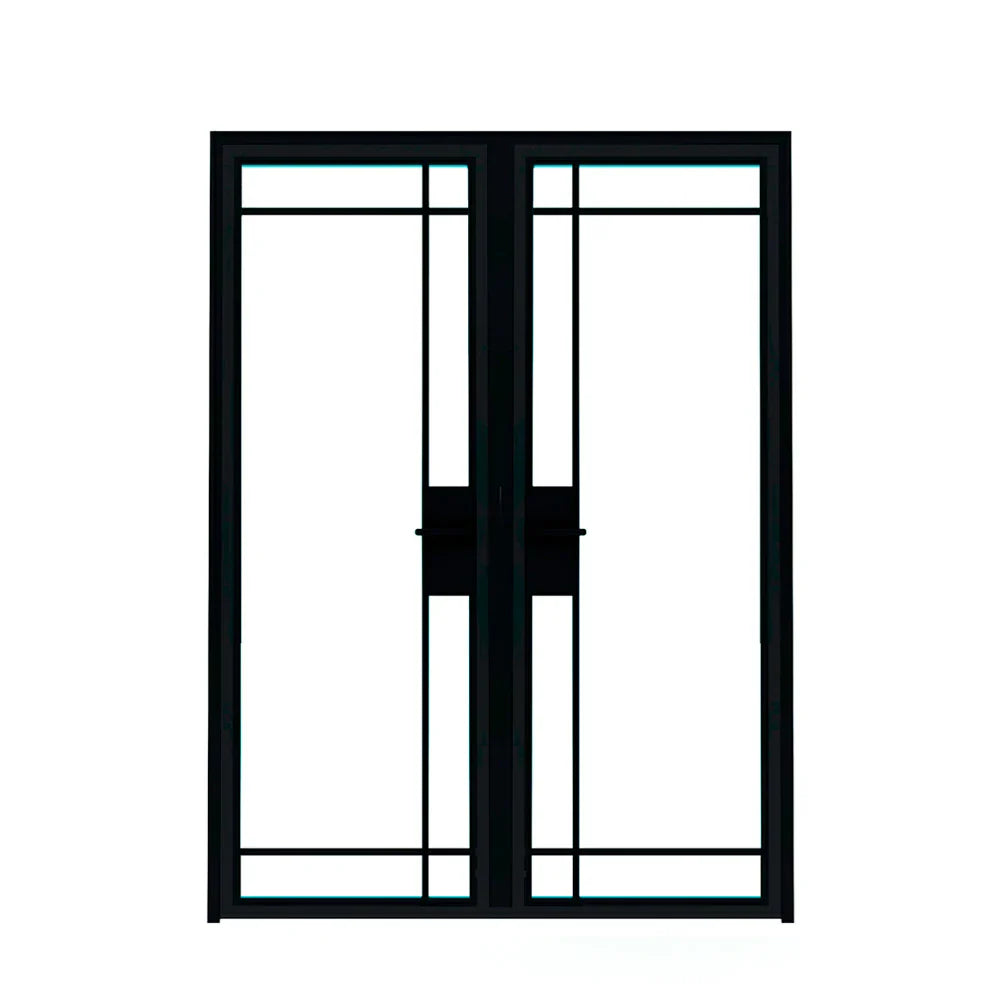 6 Lite Interior Steel Double Door – Inward