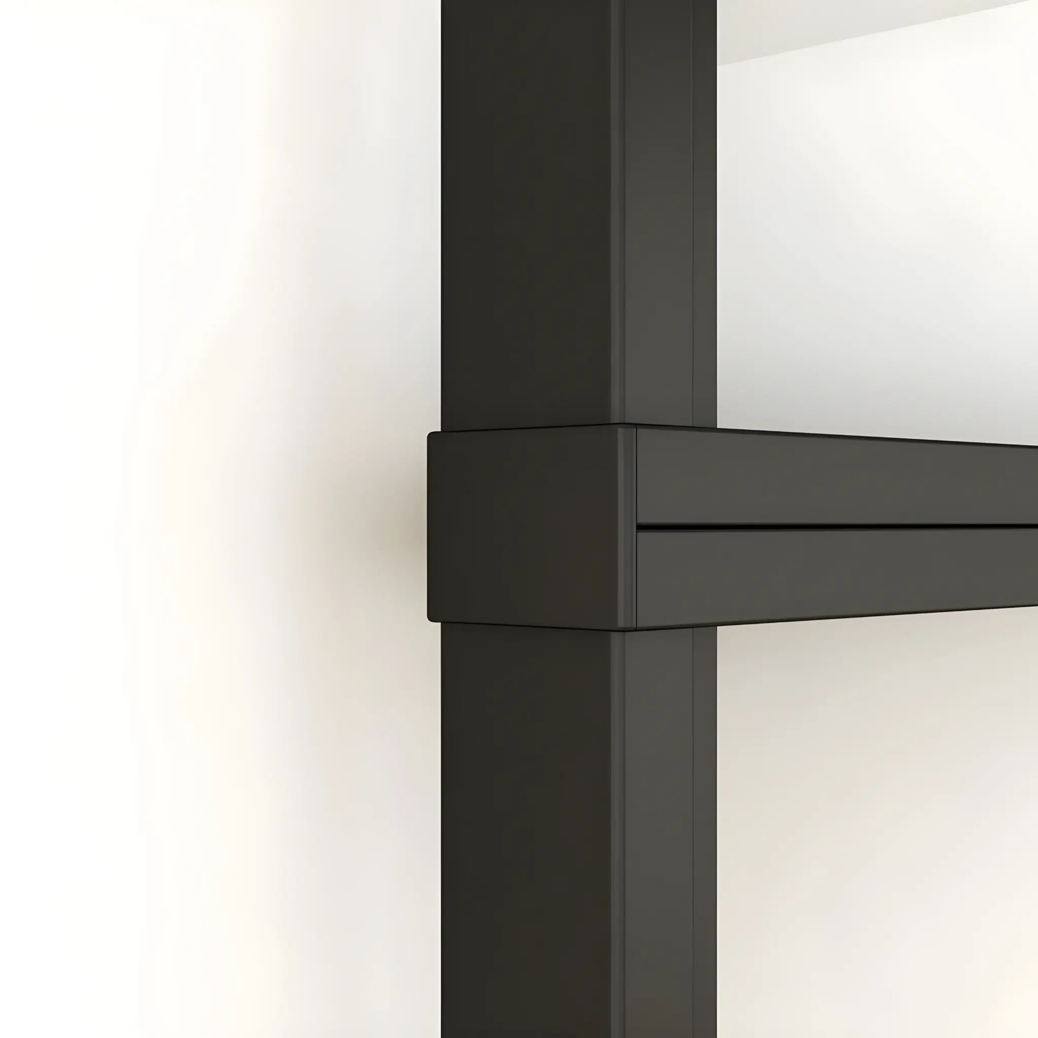 10 Lite Interior Steel Round Top French Door