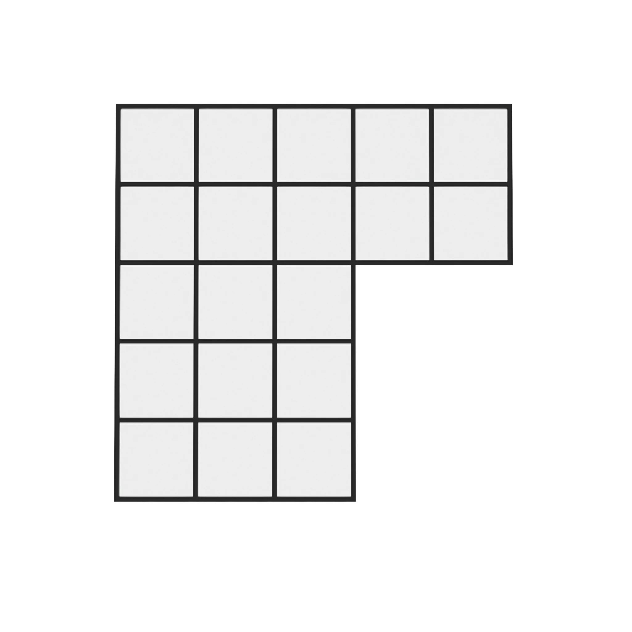 Stationary Steel & Glass Wall Partition - AlpadaDoors -