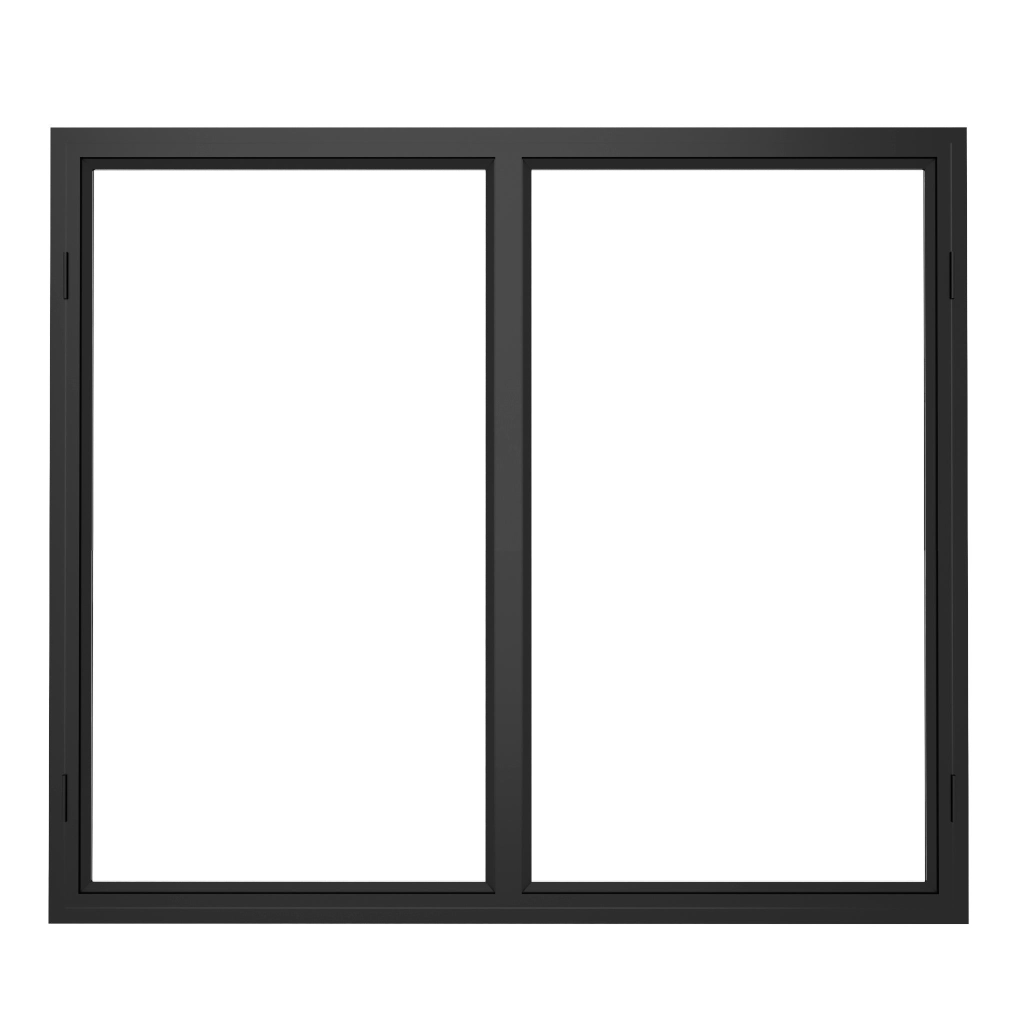 Steel interior Window - Double Casement Square - AlpadaDoors -