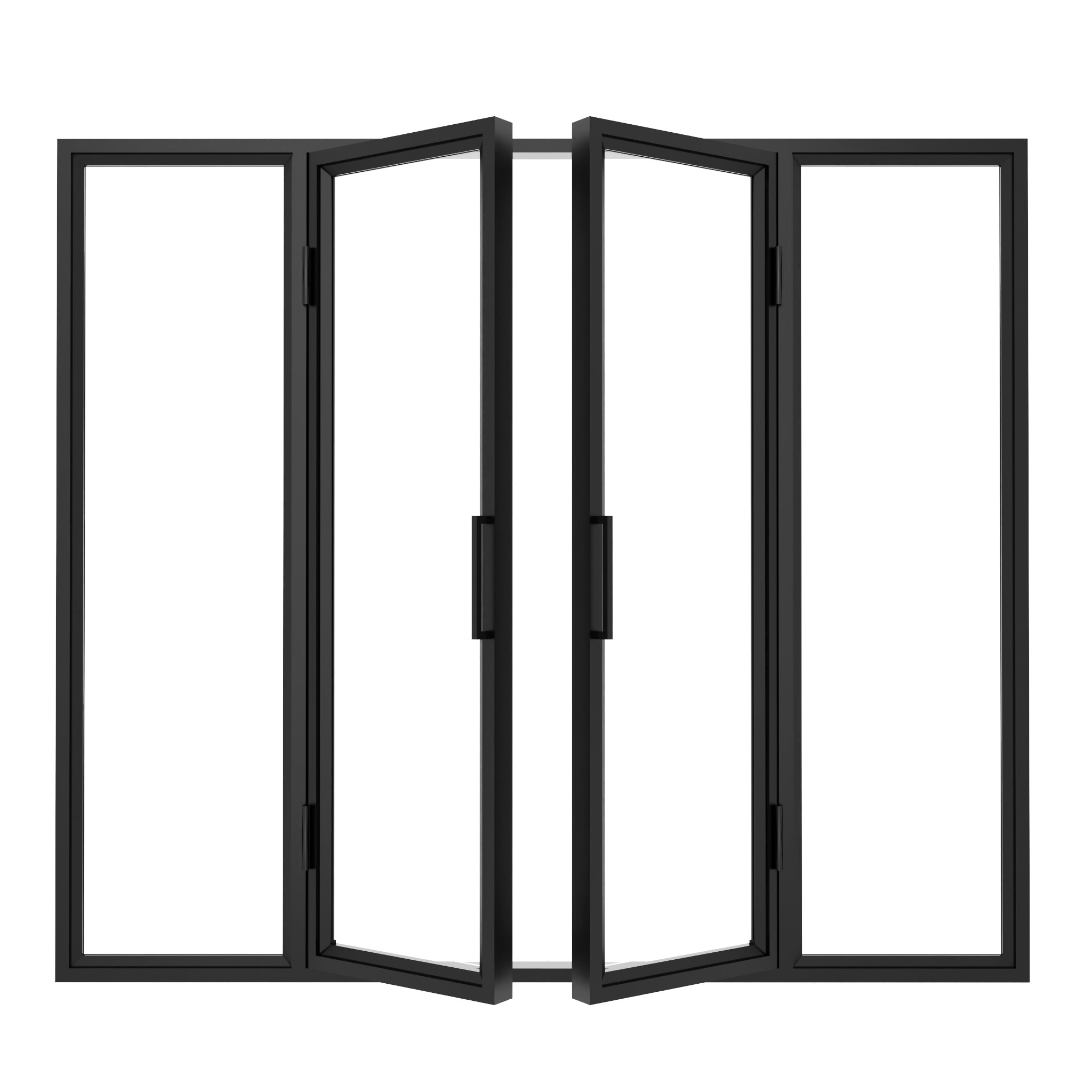 Steel interior window - Double Open Square - AlpadaDoors -