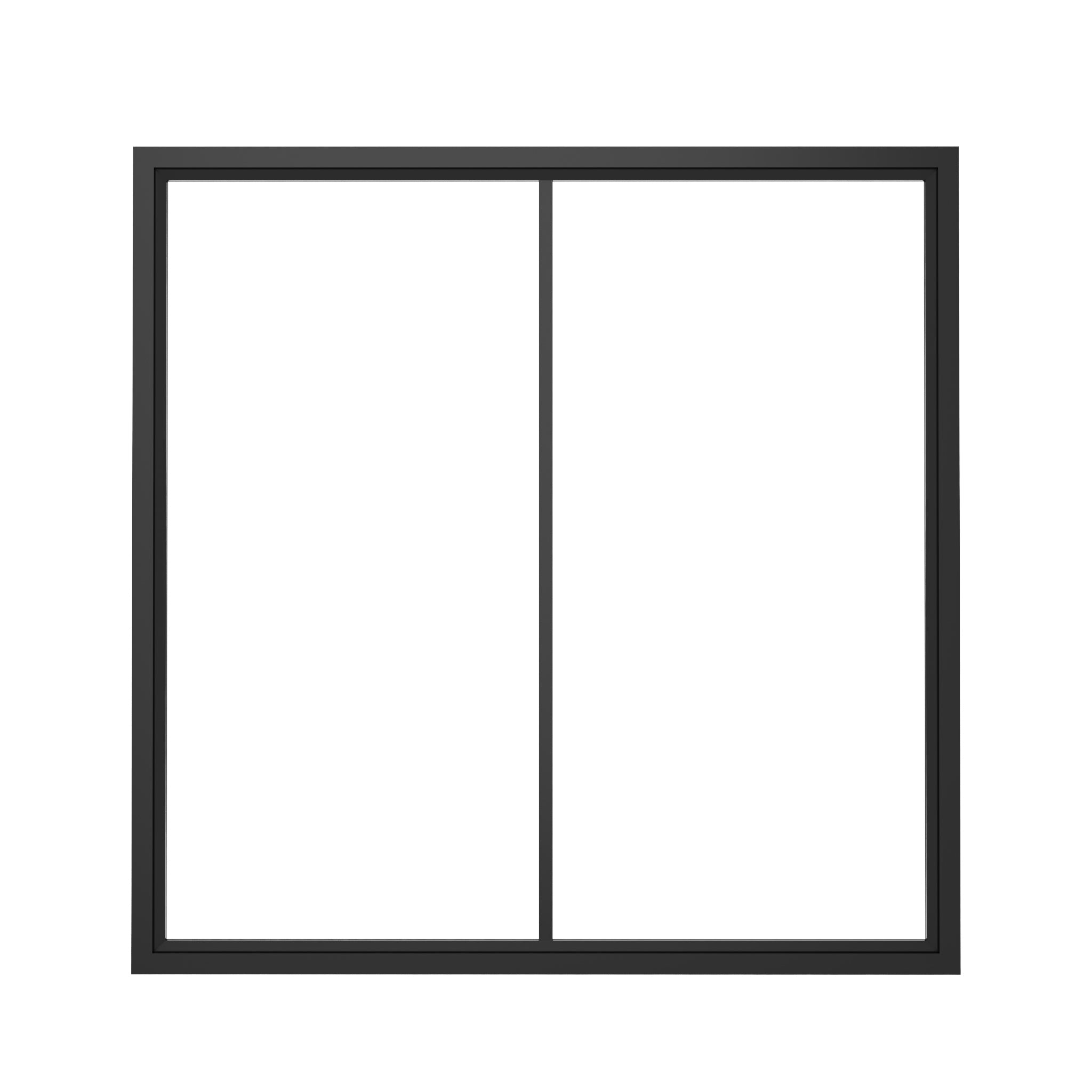 Steel Interior Window - Fixed Square - AlpadaDoors -