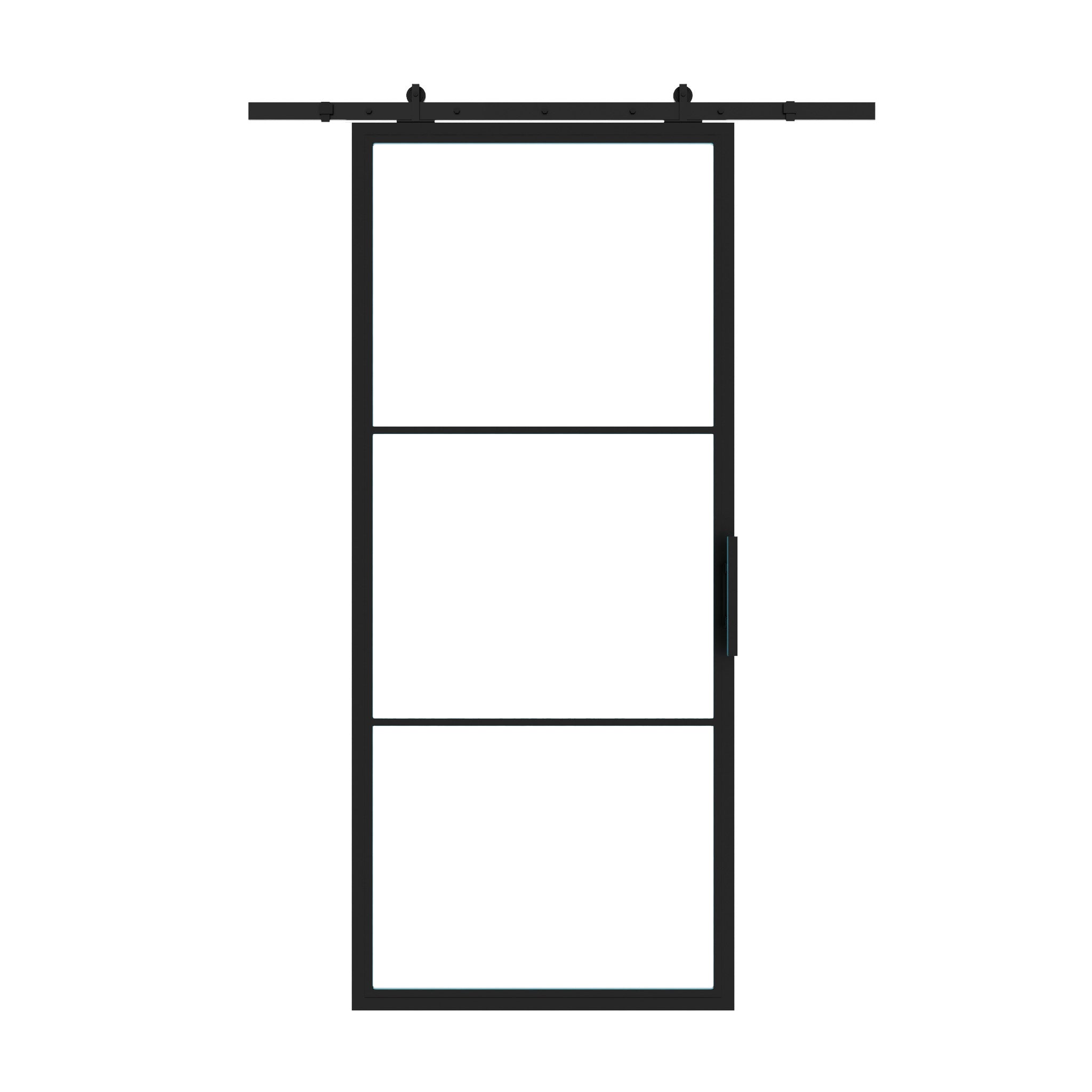 Interior Steel Glass Barn Door Pre-Order