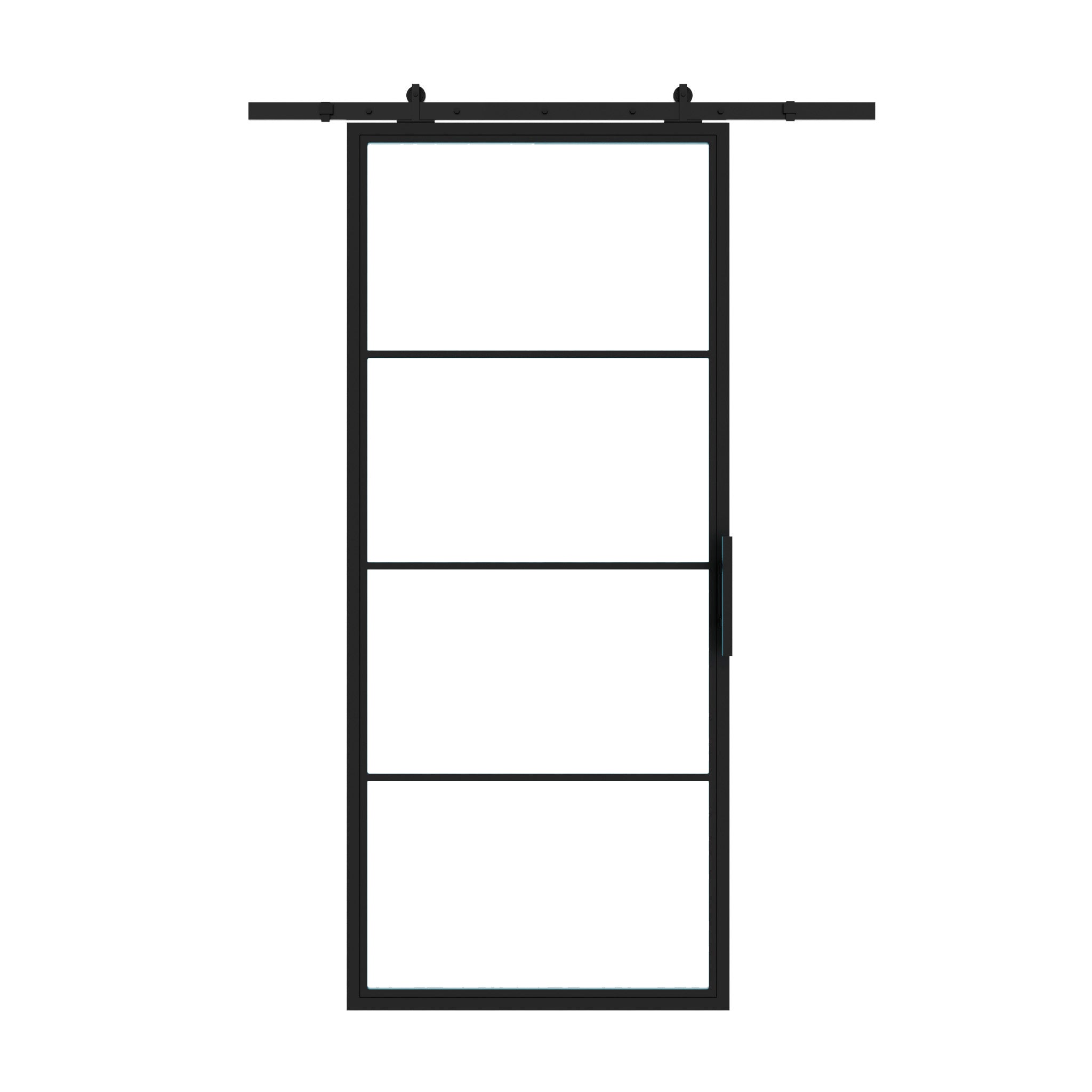 Interior Steel Glass Barn Door Pre-Order