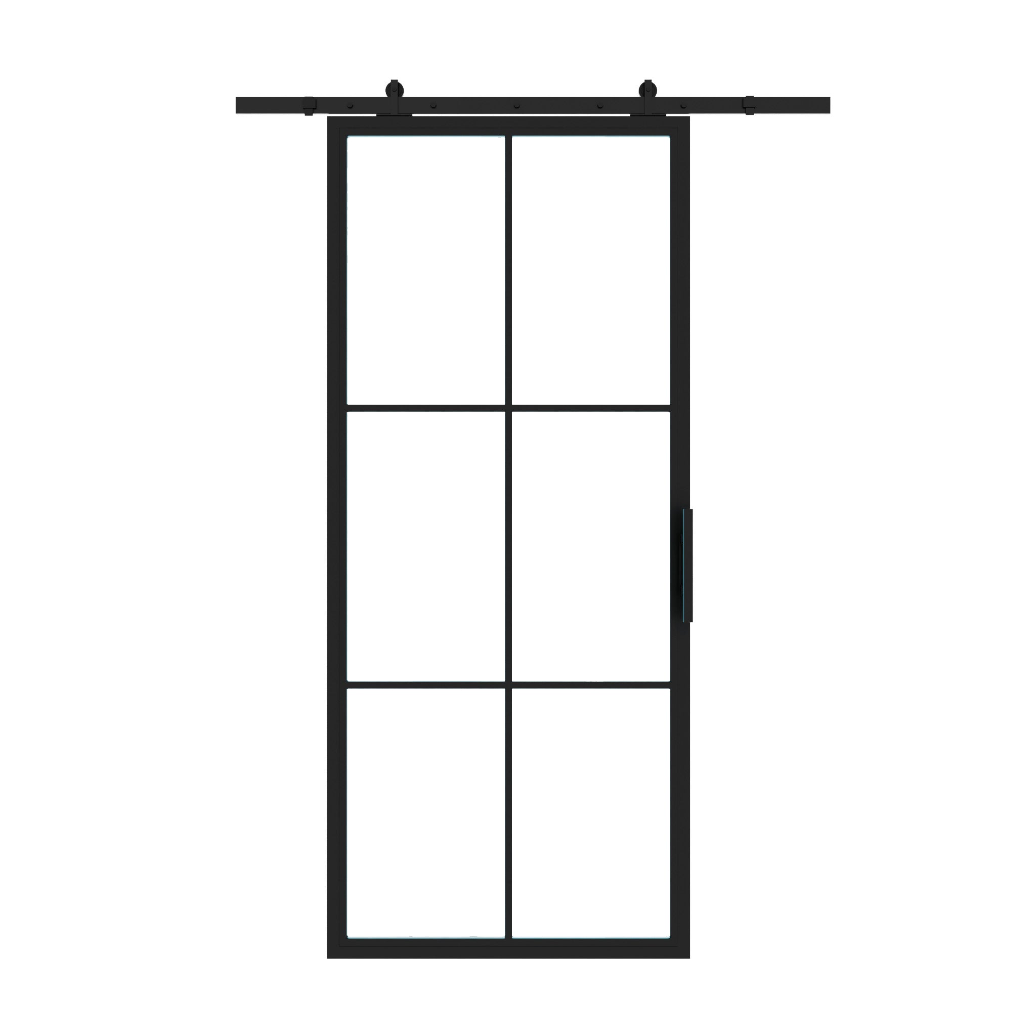 Interior Steel Glass Barn Door Pre-Order