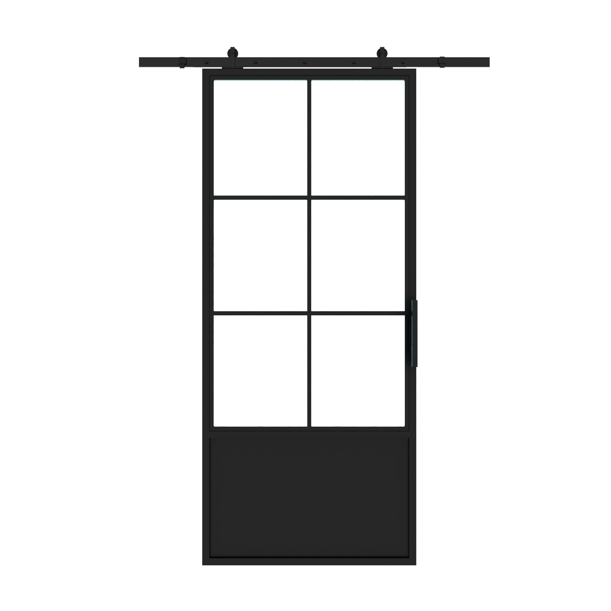 Interior Steel Glass Barn Door Pre-Order