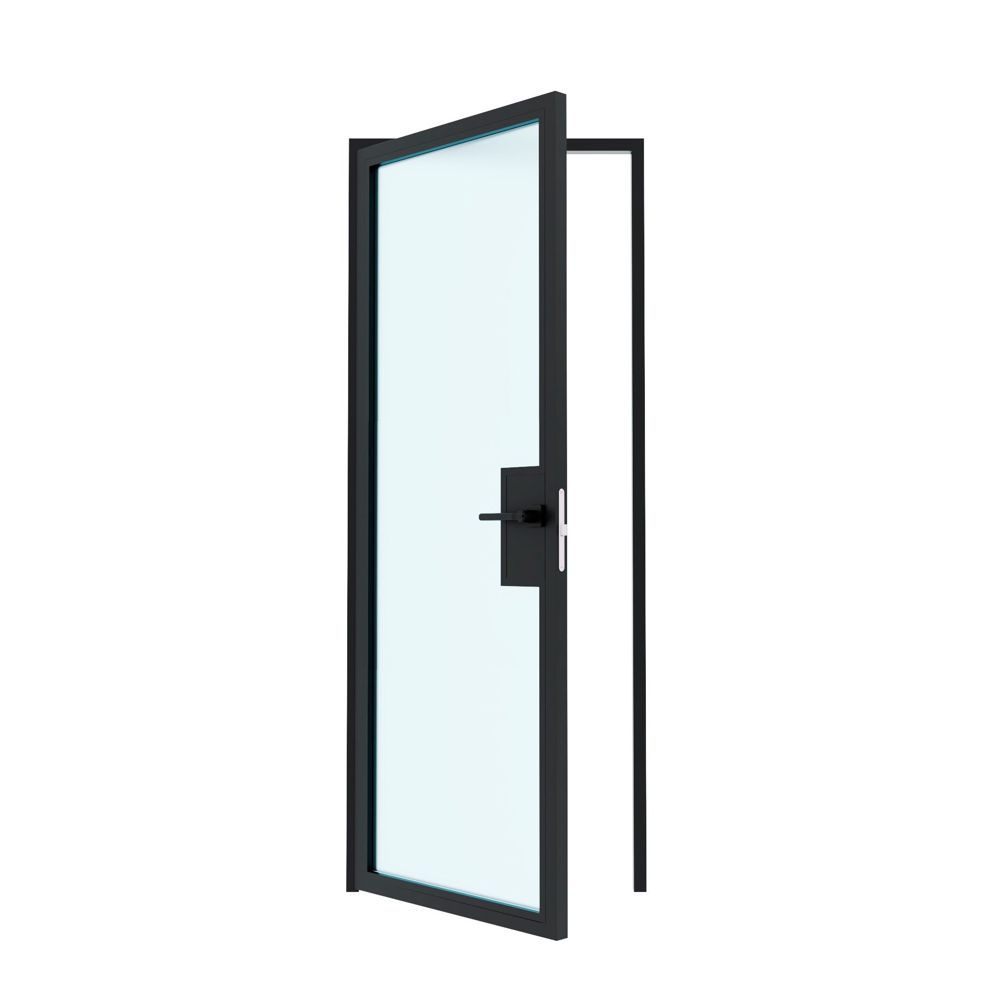 1 Lite Interior Steel Glass Door