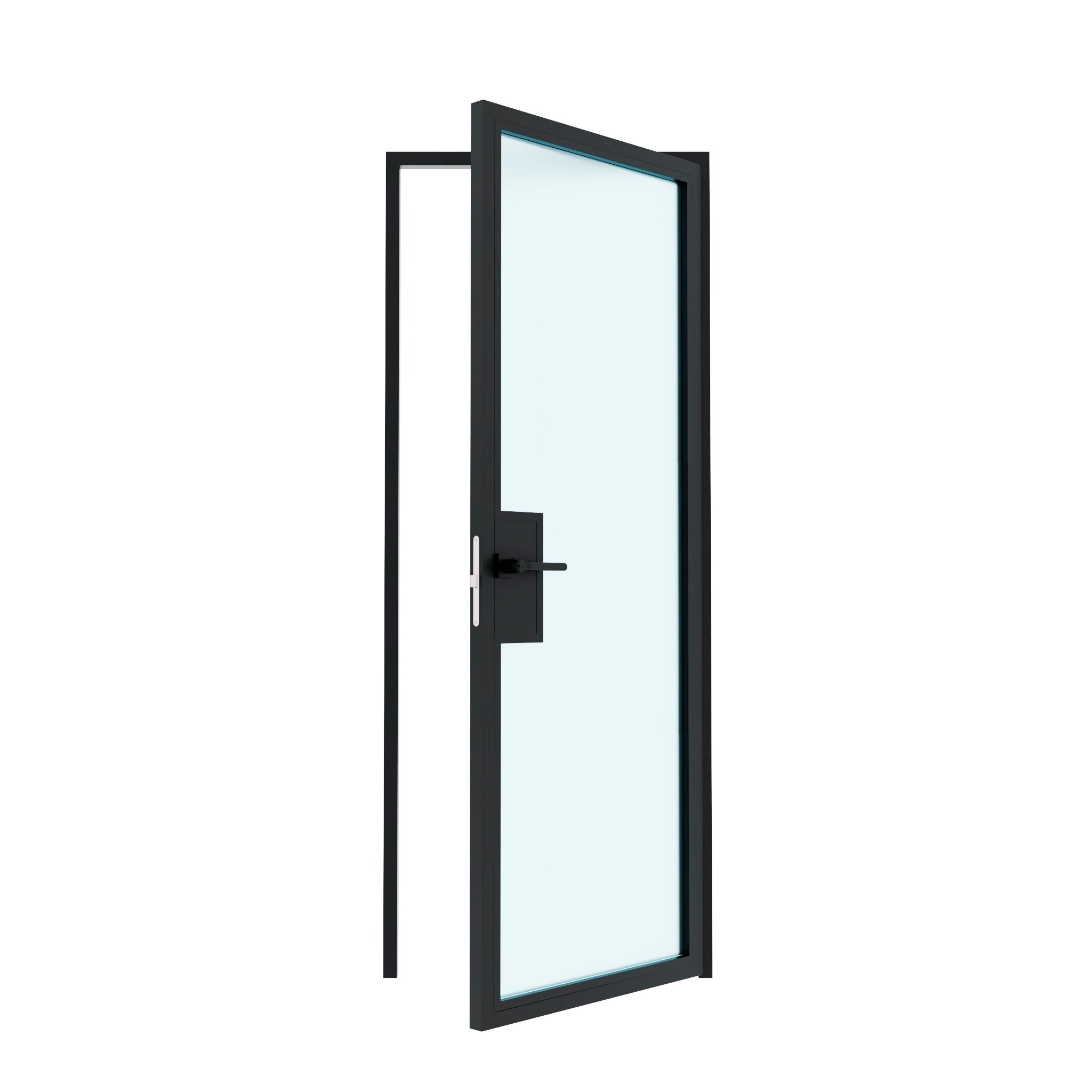 1 Lite Interior Steel Glass Door