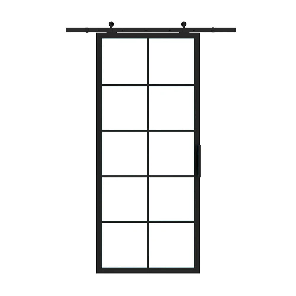 10 Lite Interior Steel Barn Door