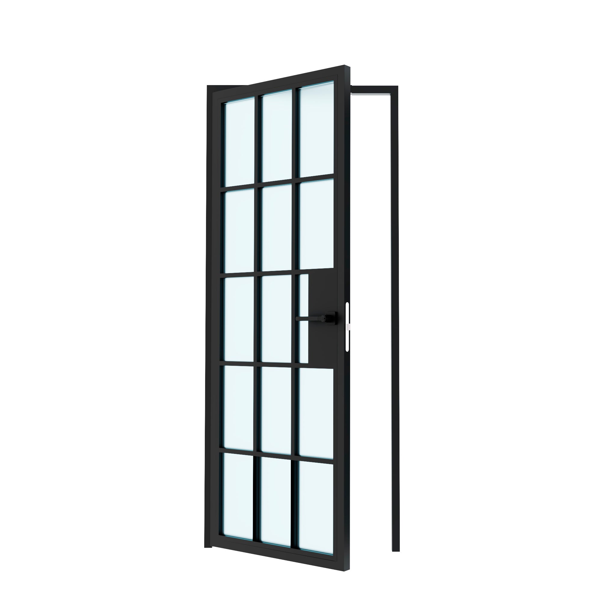 15 Lite Interior Steel Glass Door