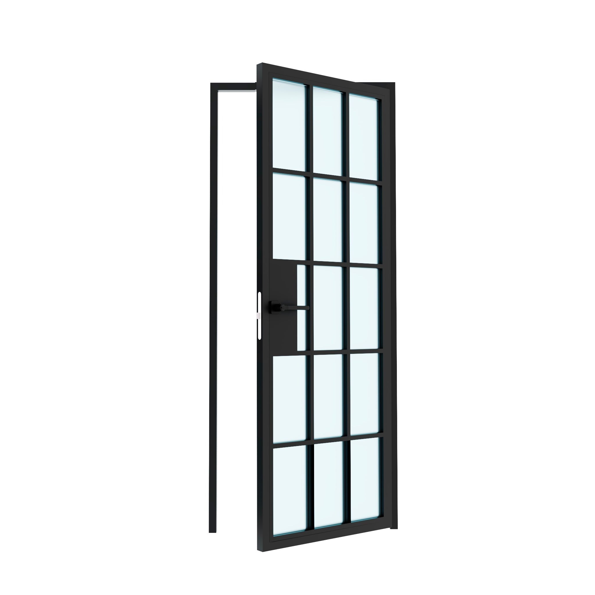 15 Lite Interior Steel Glass Door