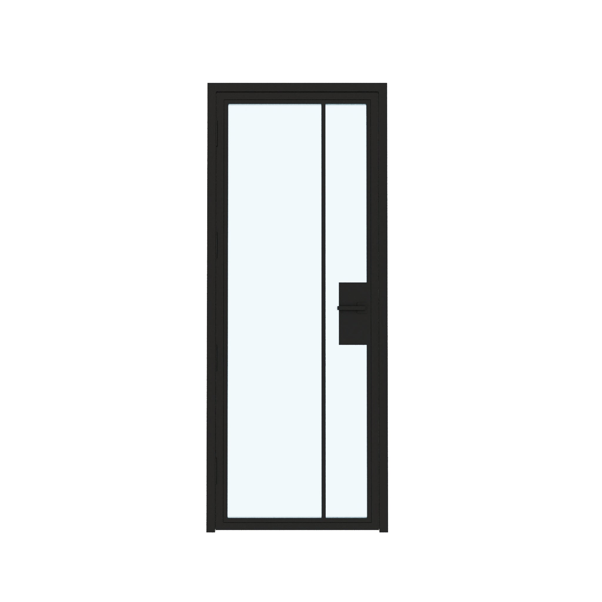 2 Lite Interior Steel Glass Door