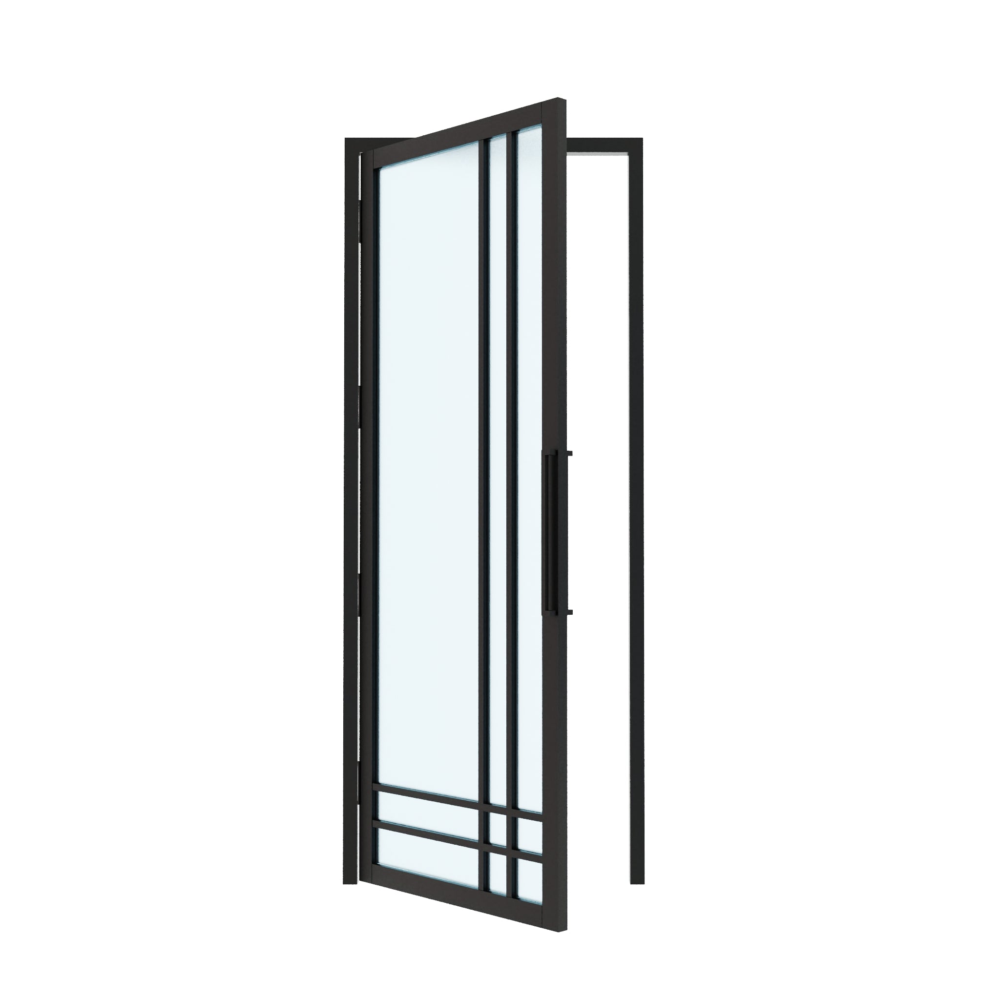 8X Lite Interior Steel Glass Door