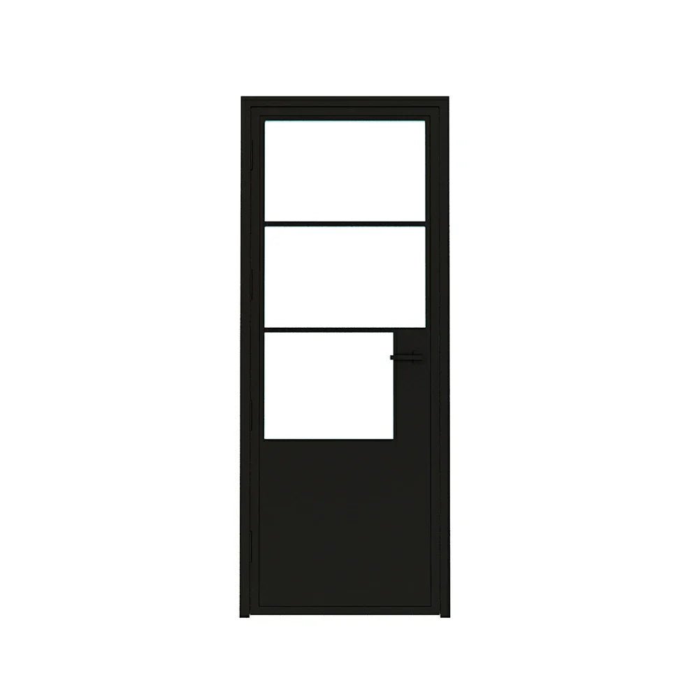 3 Lite Interior Steel Door - AlpadaDoors - Interior single swing door