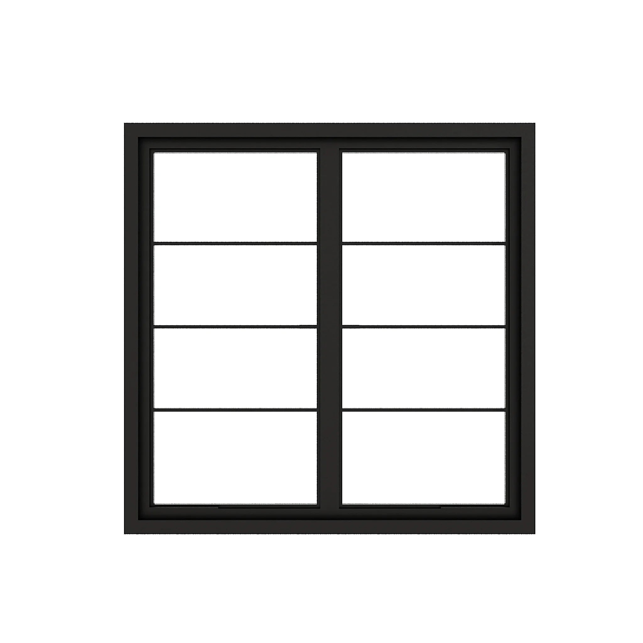 4 Lite Double Casement Window - steel French window closed - Alpada Doors