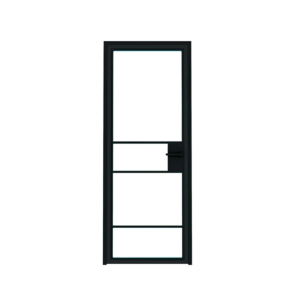 4 Lite Interior Steel Door - AlpadaDoors - Interior single swing door