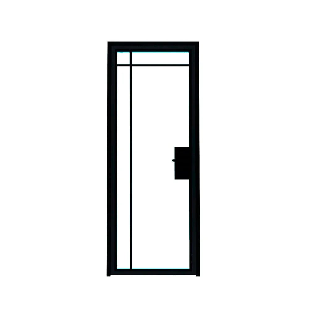 4 Lite Interior Steel Door – Top Outward - AlpadaDoors - Interior single swing door