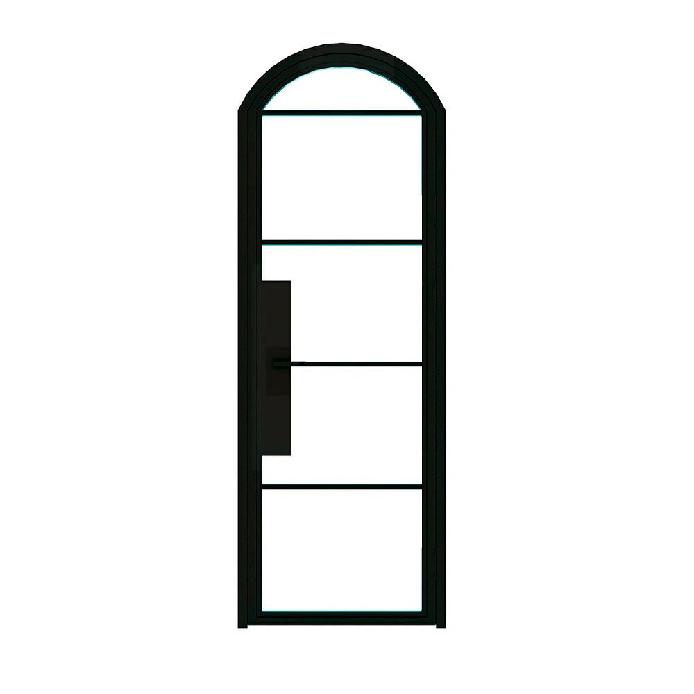 5 Lite Interior Steel Arched Top French Door - AlpadaDoors - Arched interior french doors