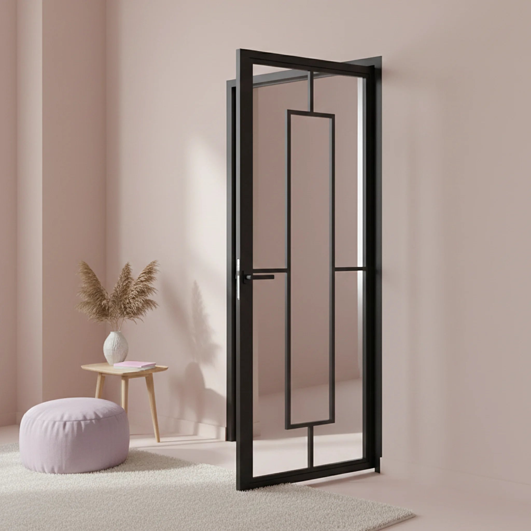 5 Lite Interior Steel Door Art Deco - Alpada Doors