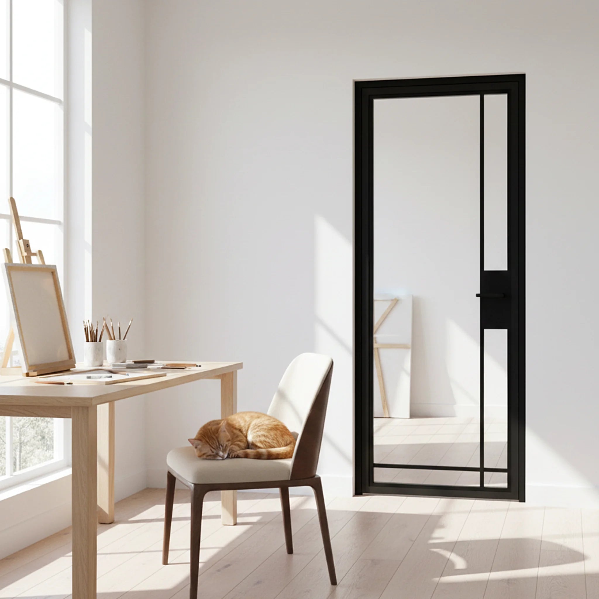 5 Lite Interior Steel Door Bottom Inward Edgeline - Alpada Doors