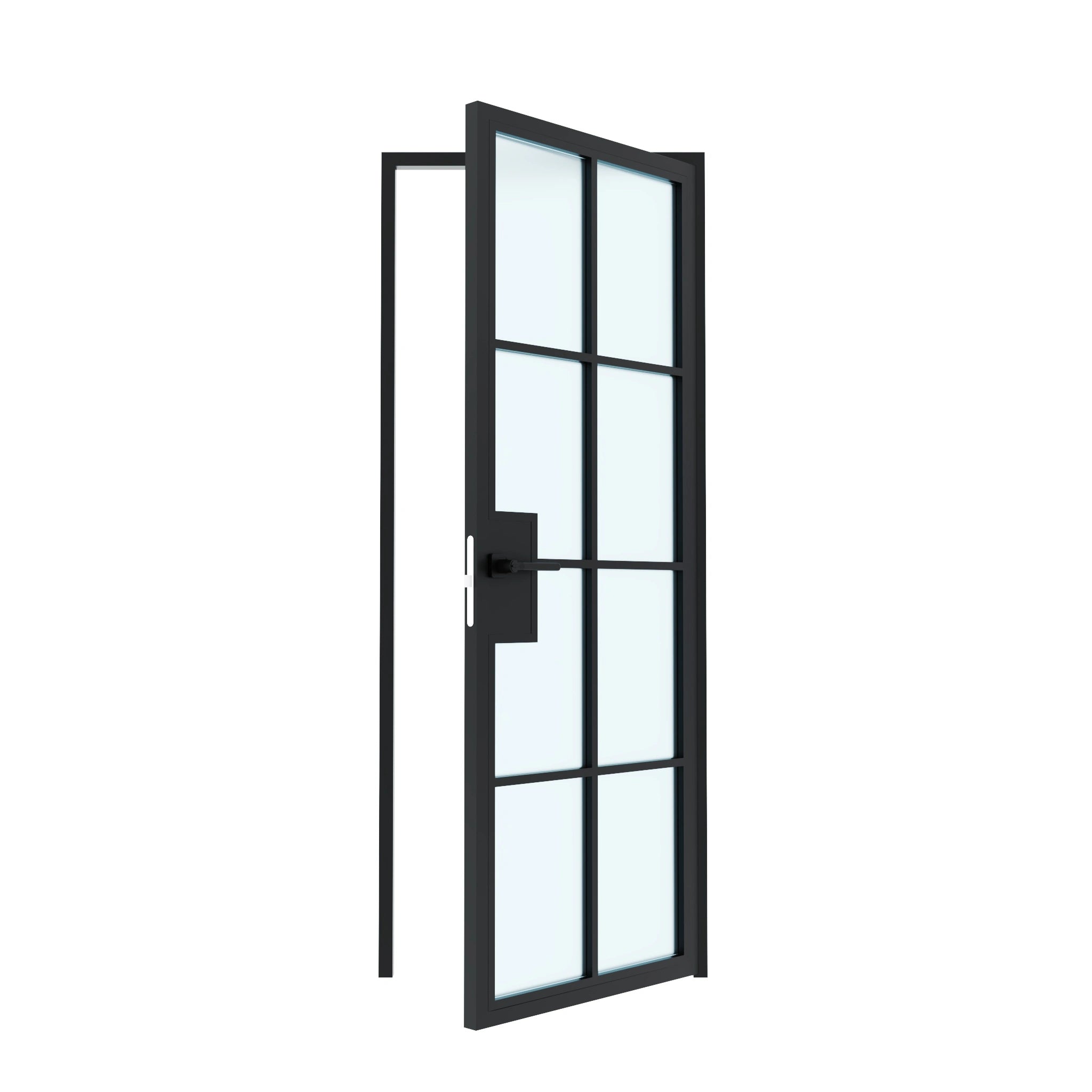 8 Lite Interior Steel Glass Door