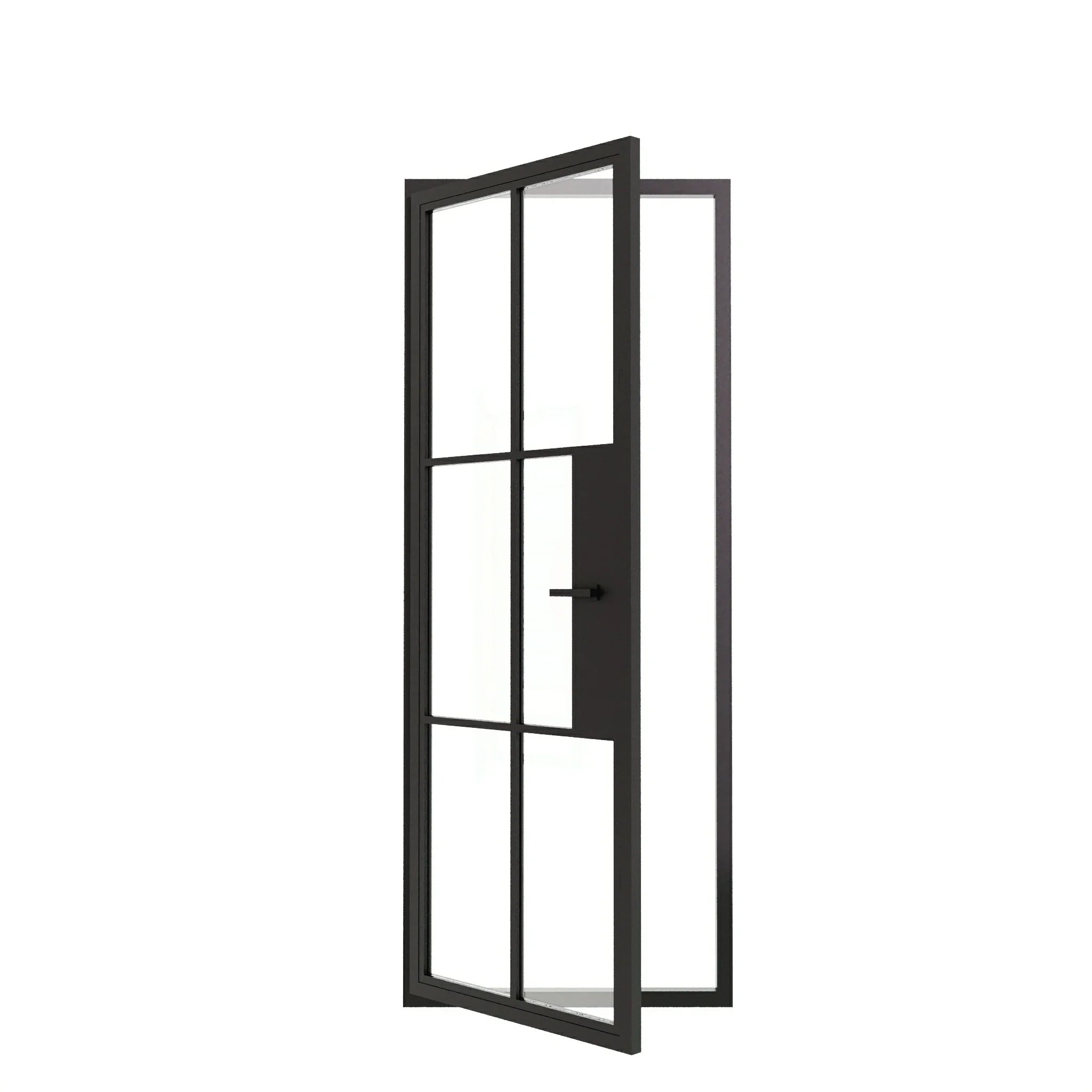 6 Lite Entryway Steel French Door