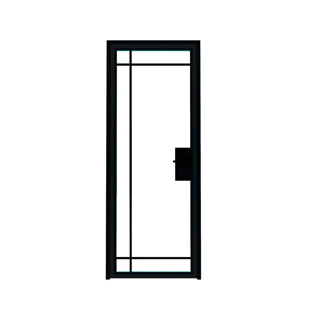 6 Lite Interior Steel Door – Outward - AlpadaDoors - Interior single swing door