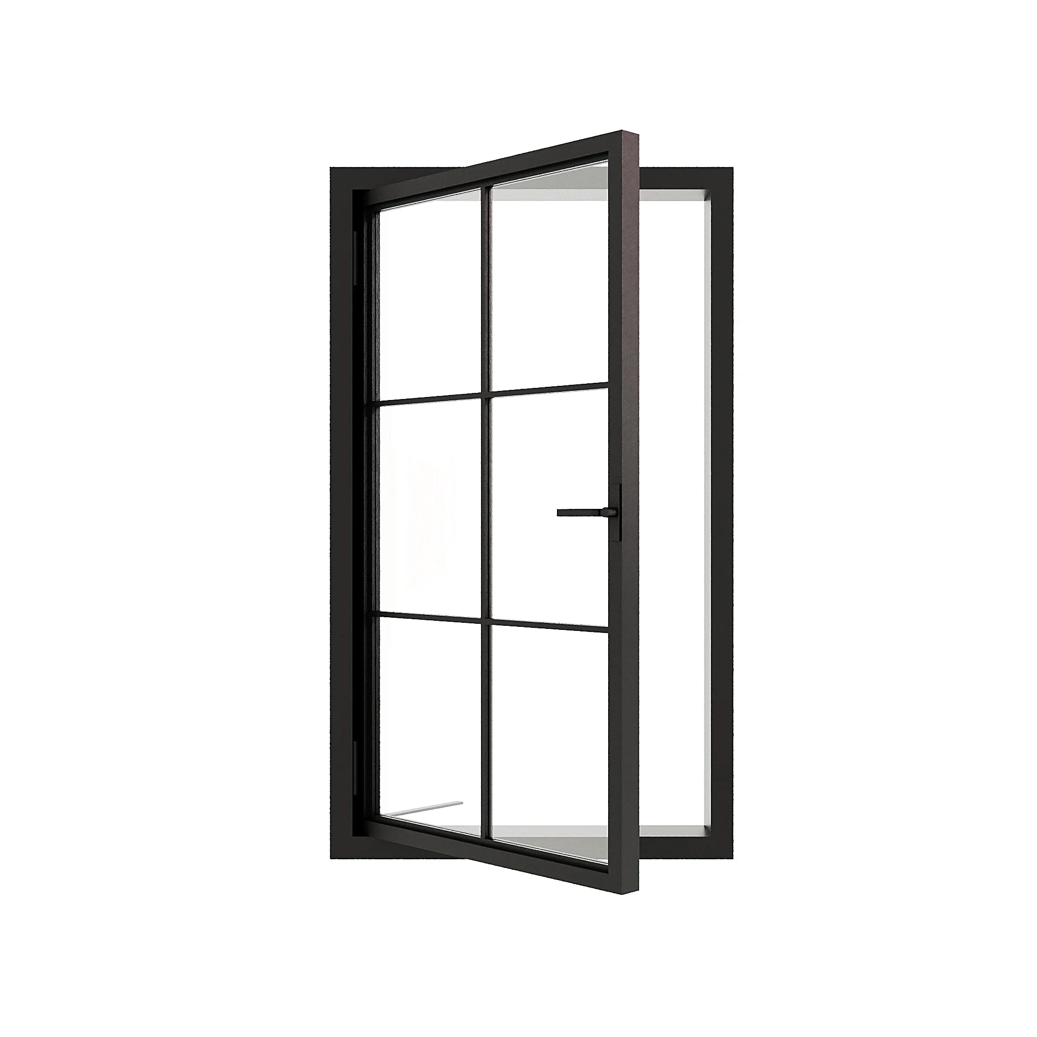 6 Lite Single Casement Window - sash swung open - Alpada Doors