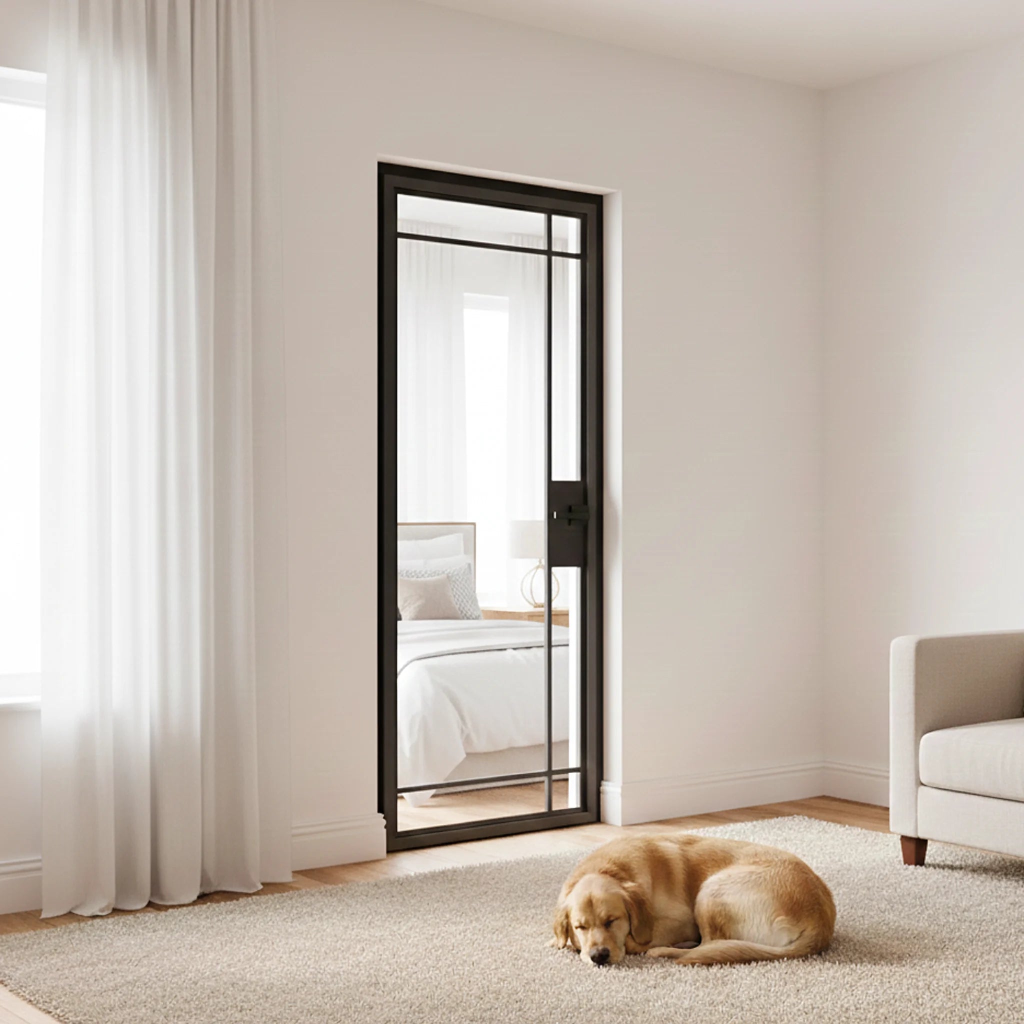 7 Lite Interior Steel Door Inward Edgeline - Alpada Doors