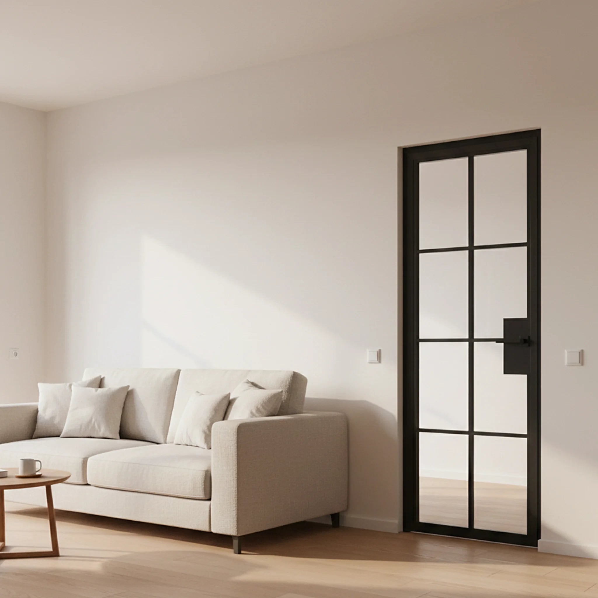 8 Lite Interior Steel French Door Classic Grid - Alpada Doors