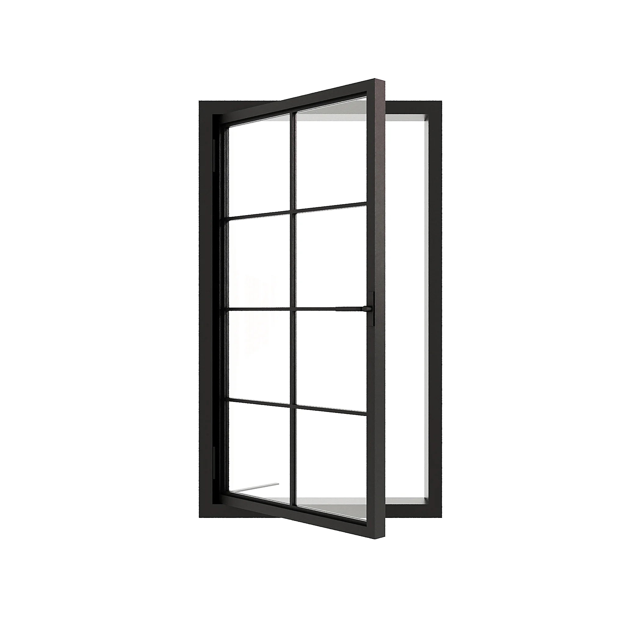 8 Lite Single Casement Window - sash swung open - Alpada Doors