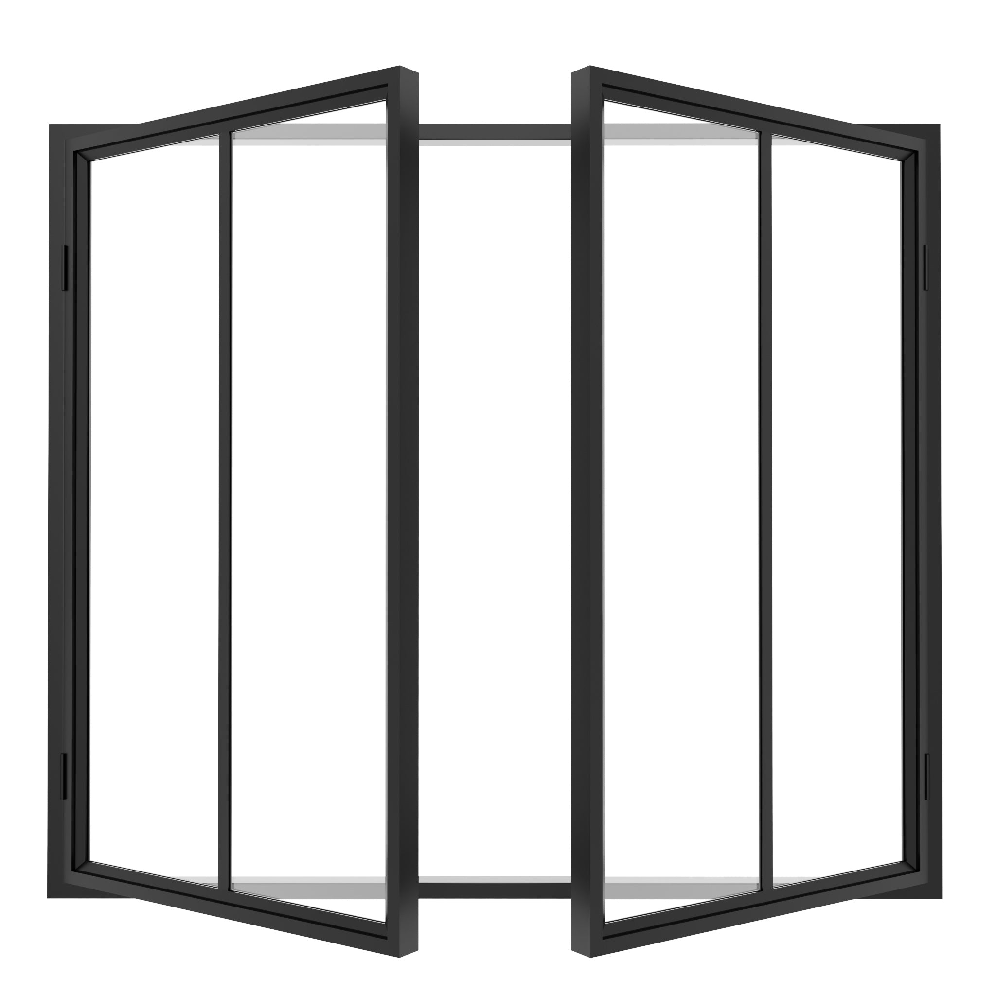 Steel interior Window - Double Casement Square