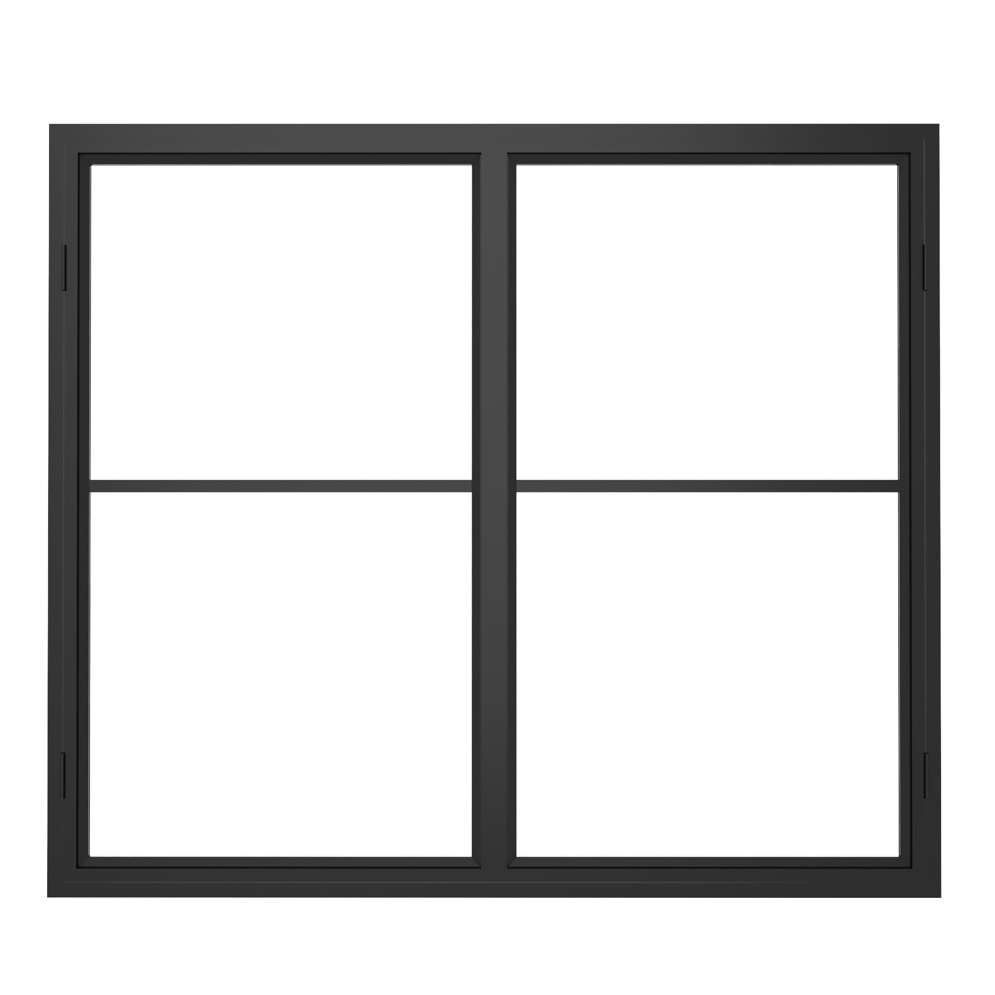 Steel interior Window - Double Casement Square