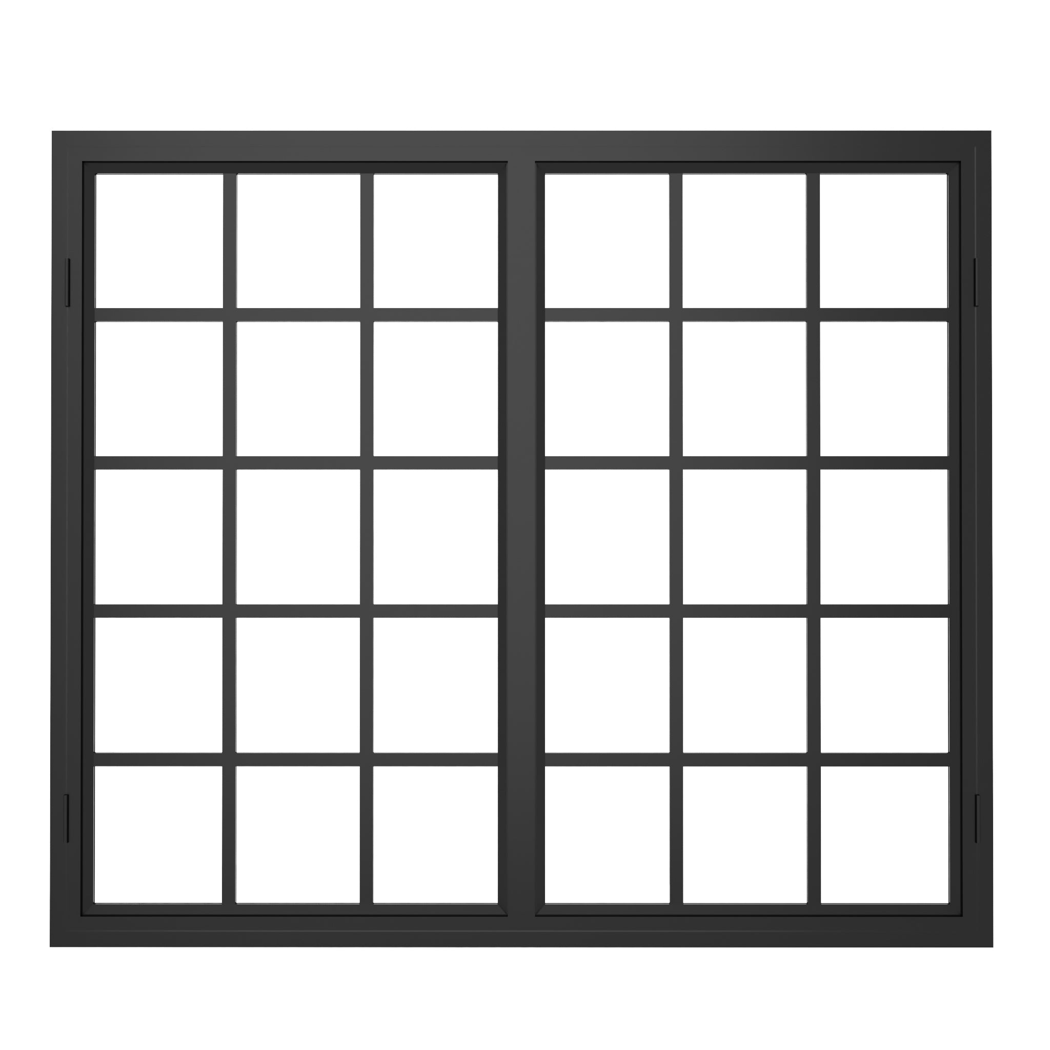 Steel interior Window - Double Casement Square