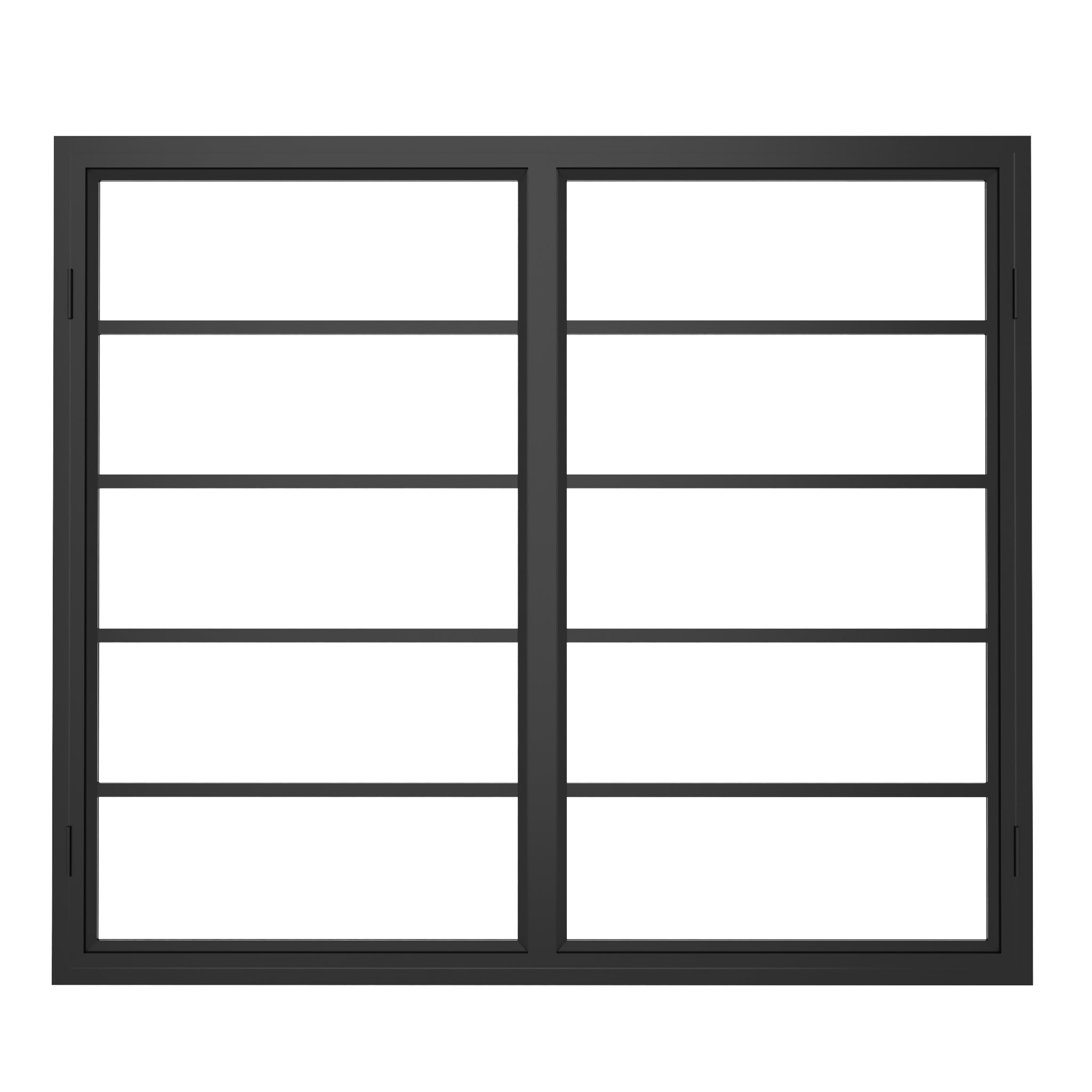 Steel interior Window - Double Casement Square