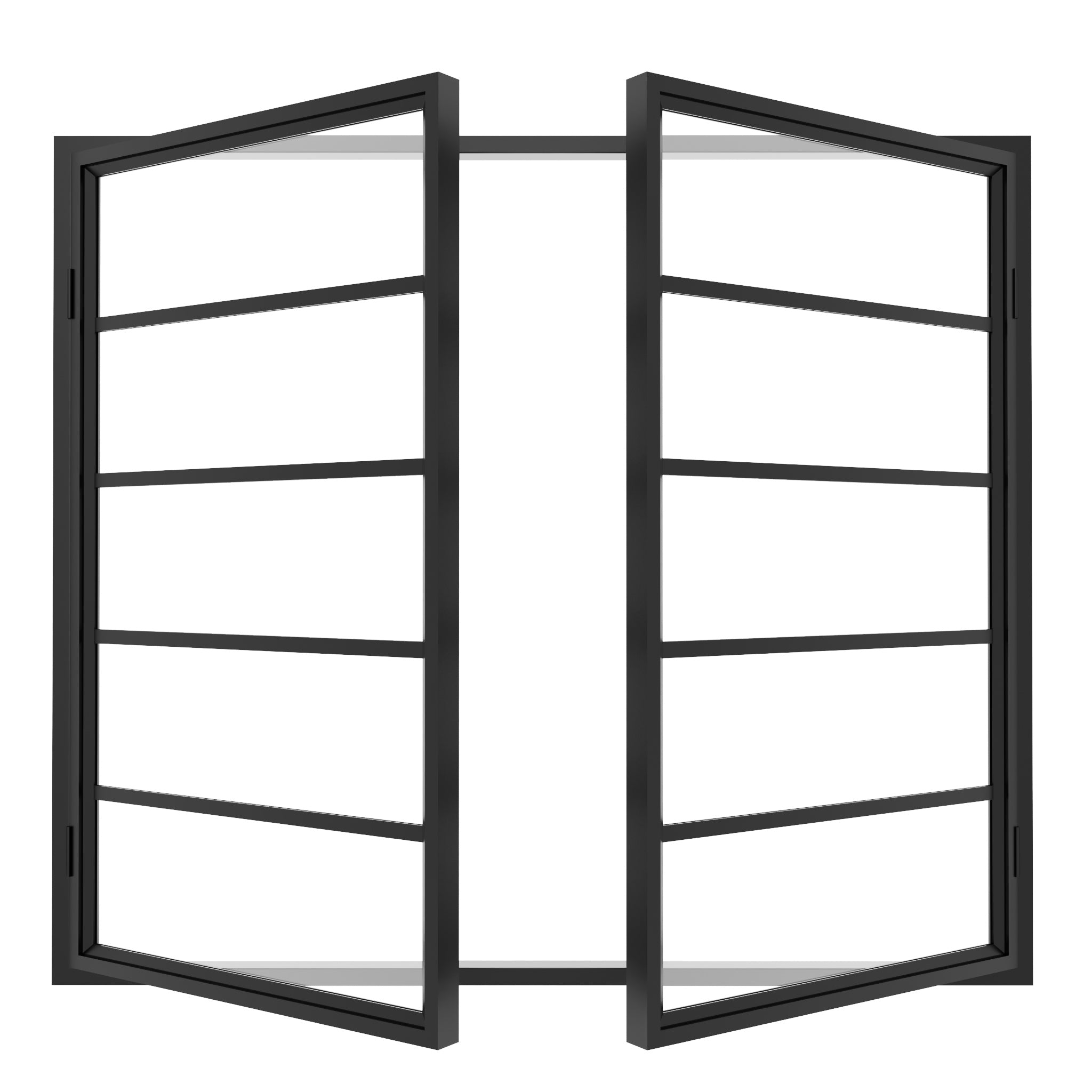 Steel interior Window - Double Casement Square