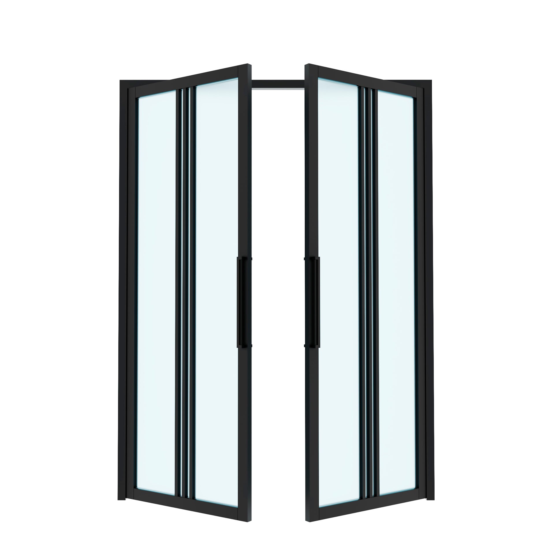 x10 Lite Double Swing Interior Steel & Glass Doors