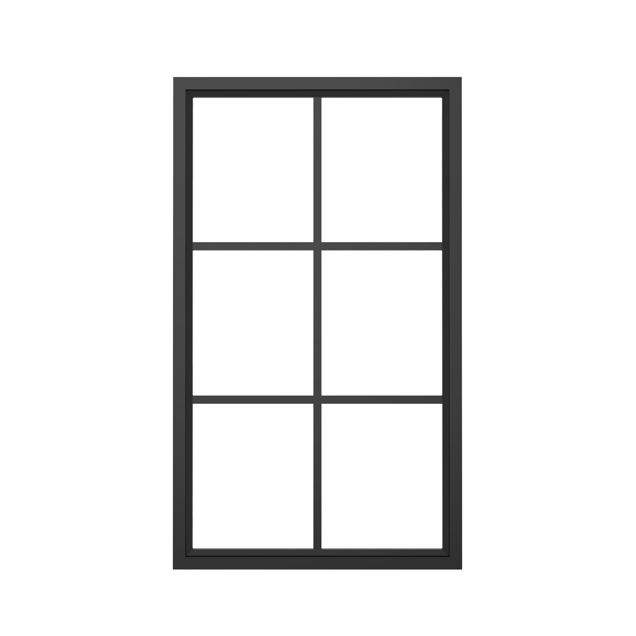 Steel interior window - Fixed Rectangle