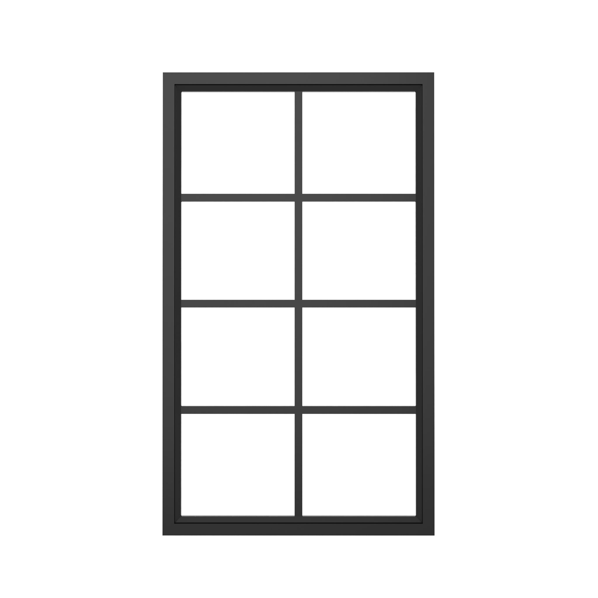 Steel interior window - Fixed Rectangle