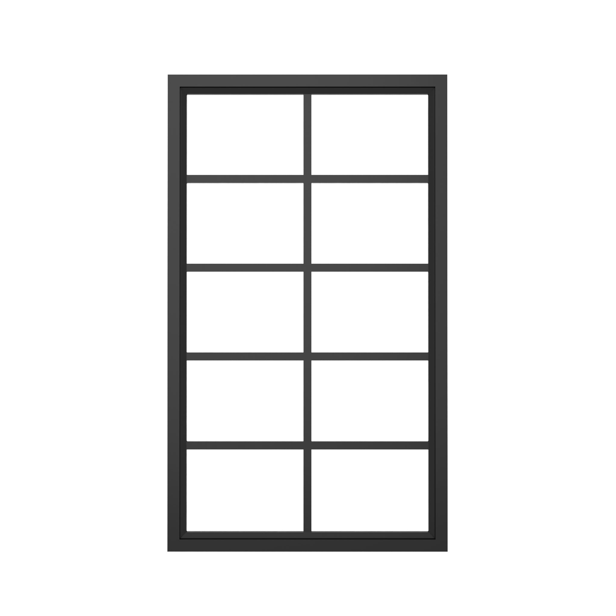 Steel interior window - Fixed Rectangle