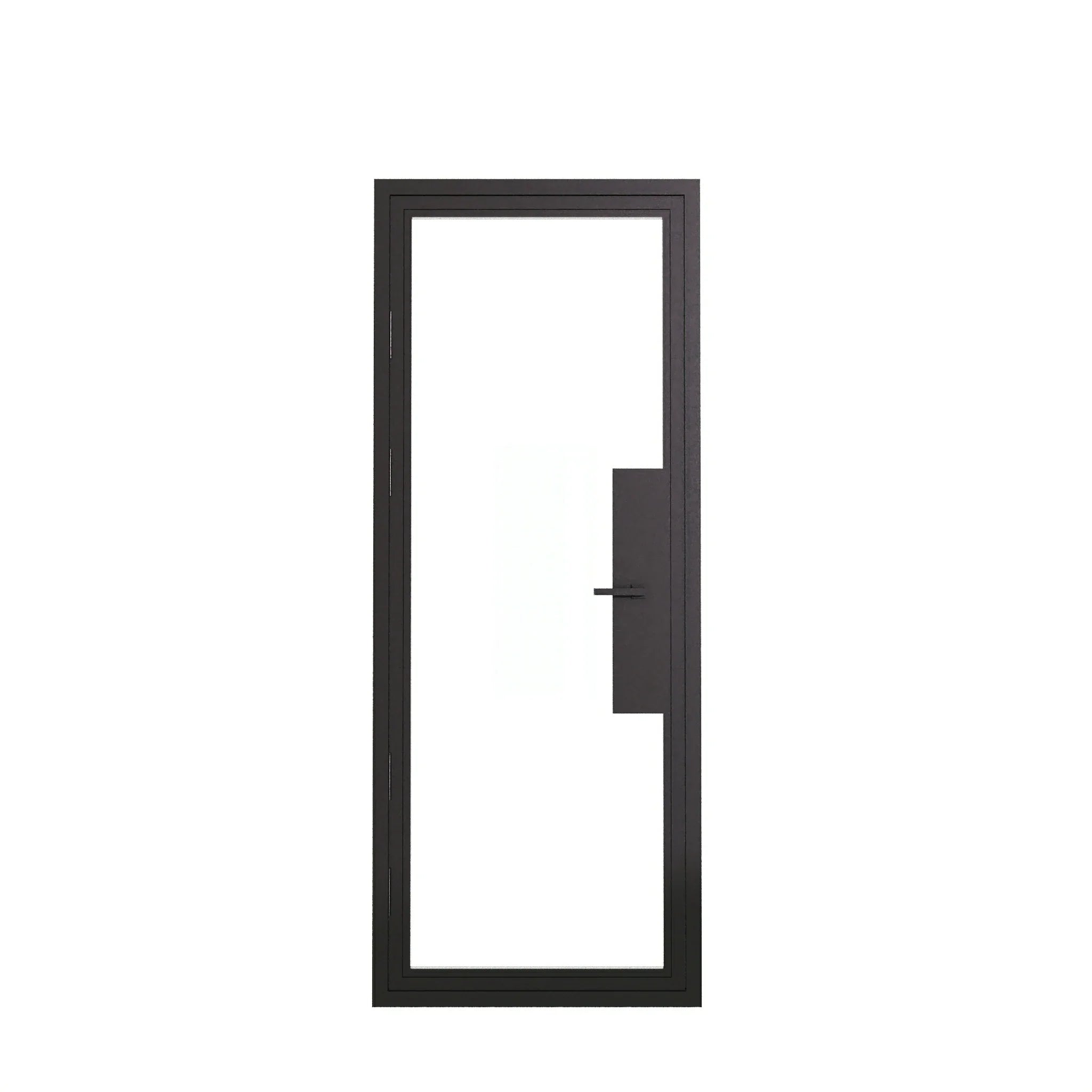 Full Lite Entryway Steel Door