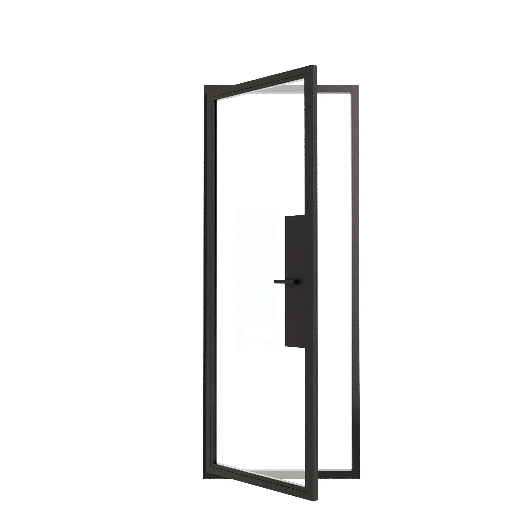 Full Lite Entryway Steel Door