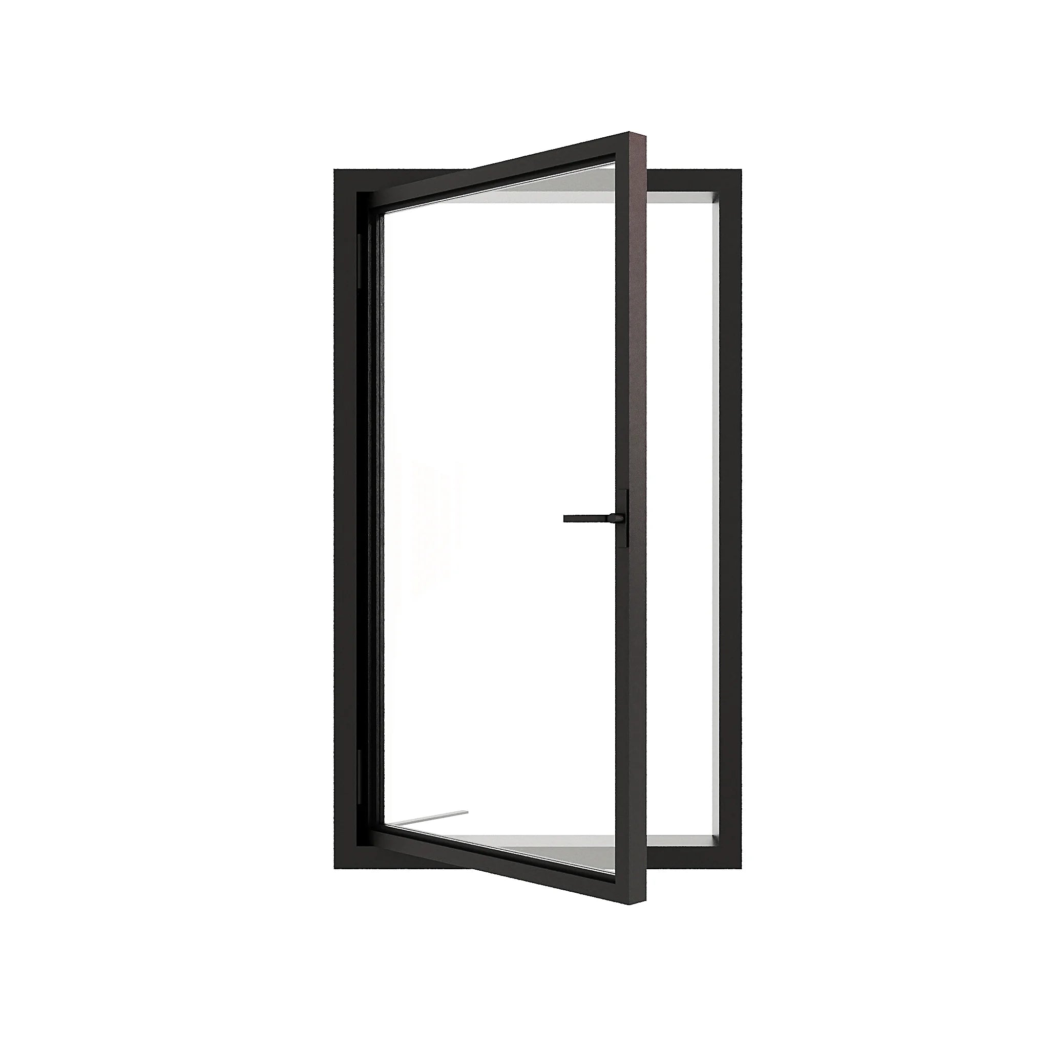 Full Lite Single Casement Window - sash swung open - Alpada Doors